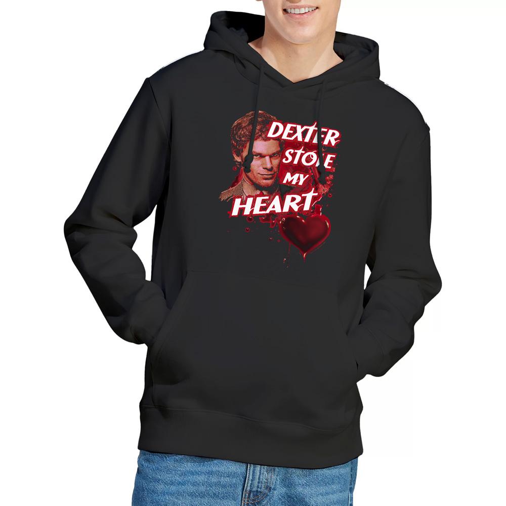 Black - Lifestyle - Dexter Mens Bloody Heart Hoodie