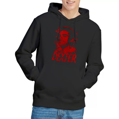 Black - Side - Dexter Mens Born In Blood Hoodie