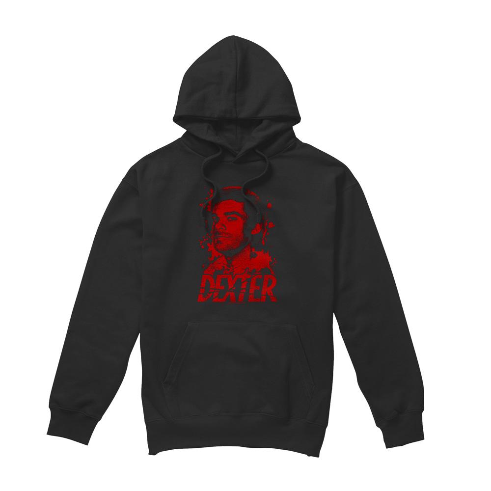 Black - Front - Dexter Mens Born In Blood Hoodie