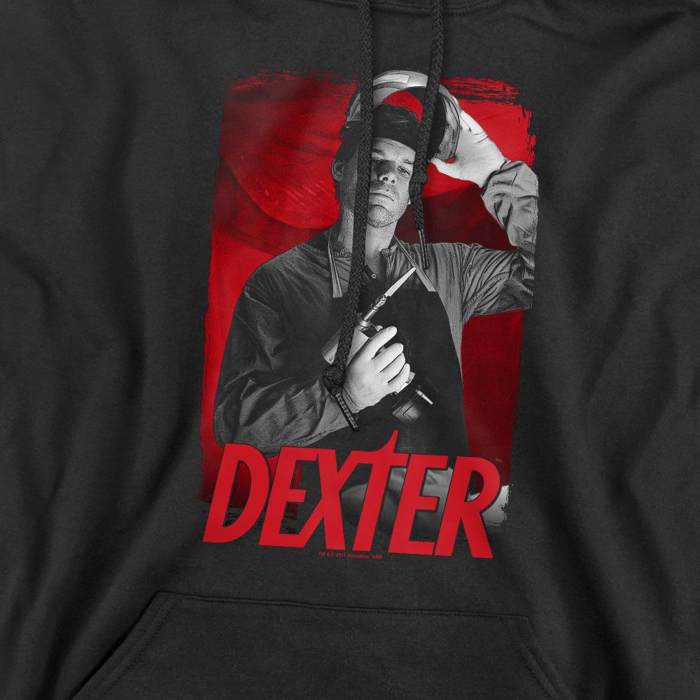 Black - Side - Dexter Mens See Saw Hoodie
