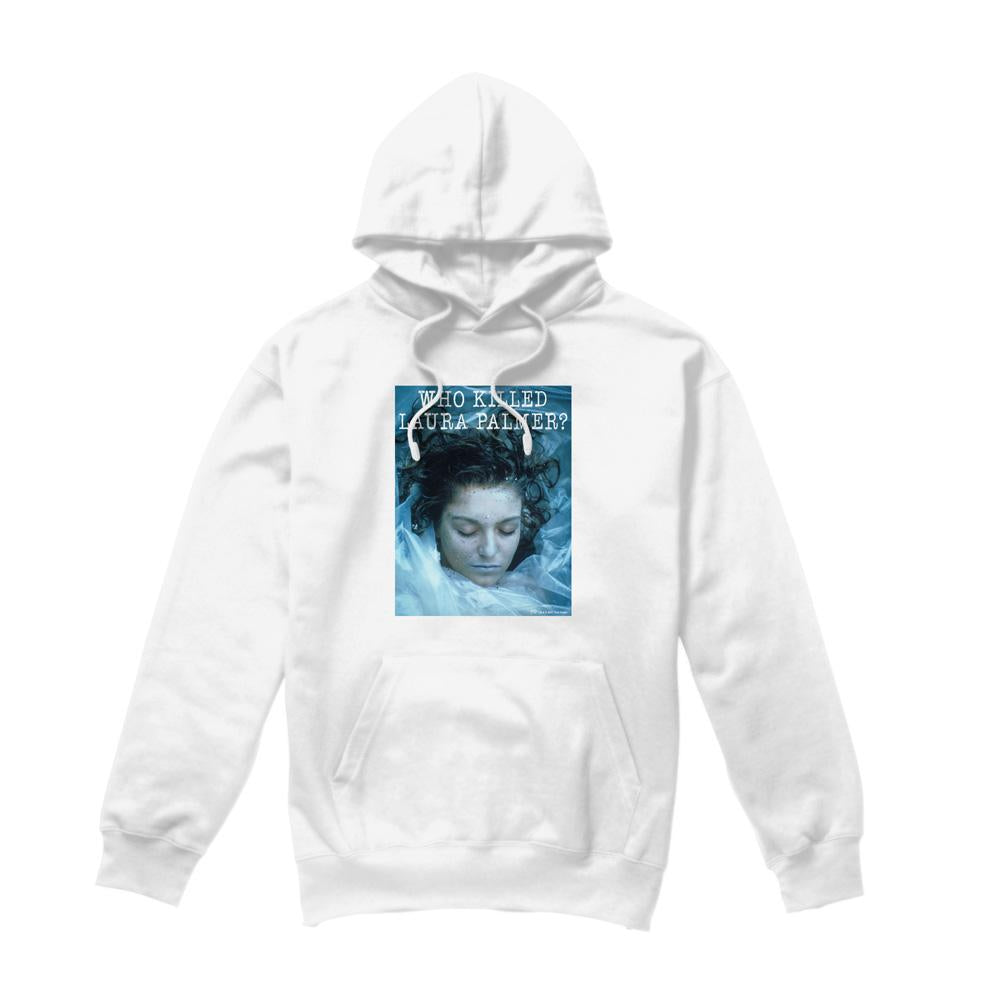 White - Front - Twin Peaks Mens Who Killed Laura Hoodie