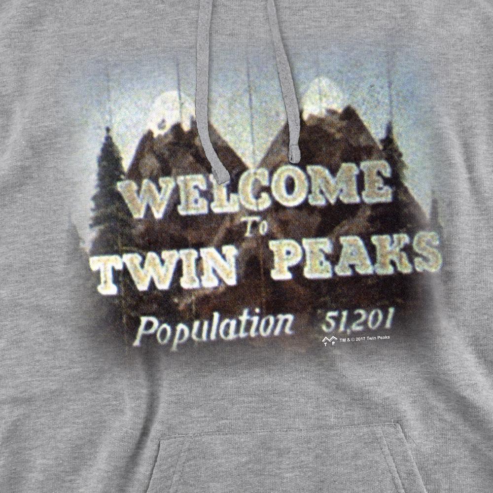 Sport Heather - Pack Shot - Twin Peaks Mens Welcome To Hoodie