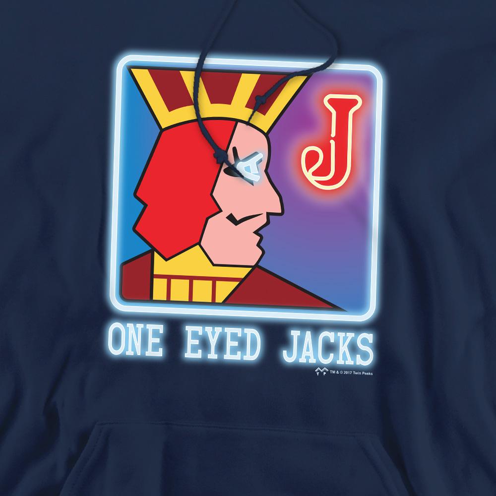 Navy - Pack Shot - Twin Peaks Mens One Eyed Jacks Hoodie