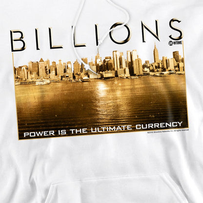 White - Side - Billions Mens Golden City Hoodie