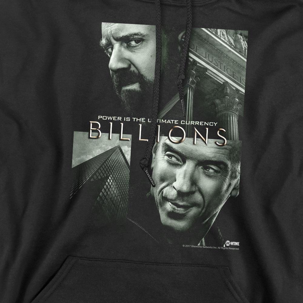 Black - Pack Shot - Billions Mens Currency Poster Hoodie