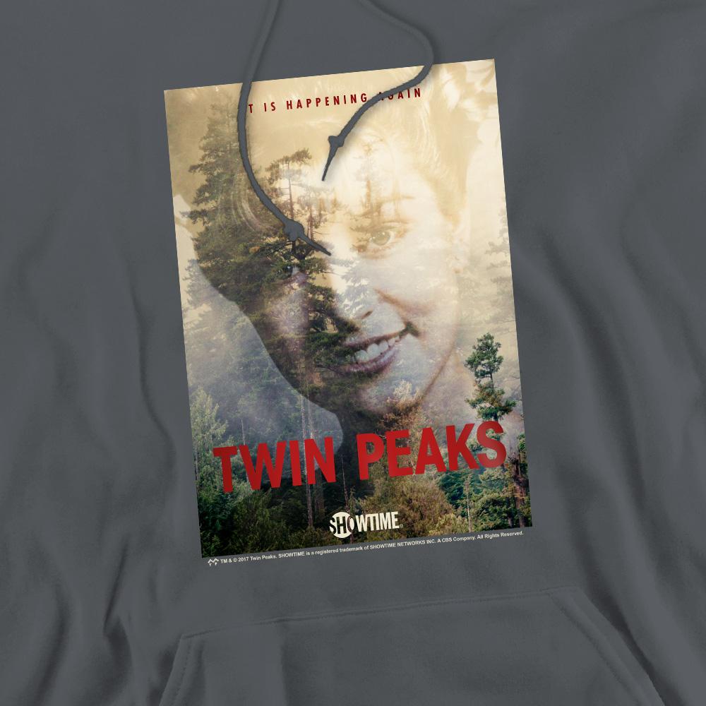 Charcoal - Pack Shot - Twin Peaks Mens Laura Palmer Hoodie