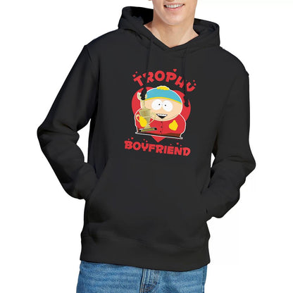 Black - Lifestyle - South Park Mens Trophy Boyfriend Eric Cartman Valentine`s Day Hoodie