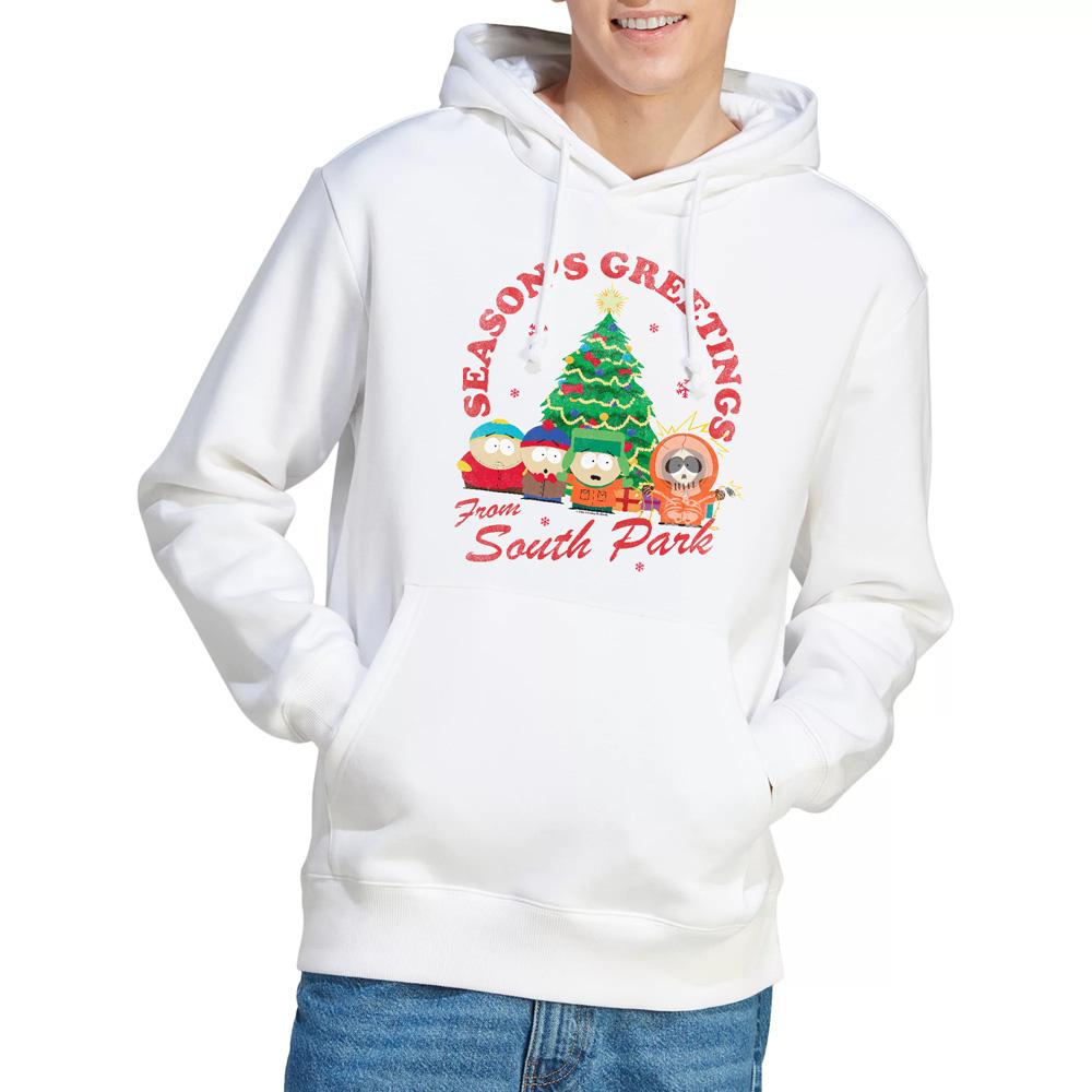 White - Lifestyle - South Park Mens Group Christmas Hoodie