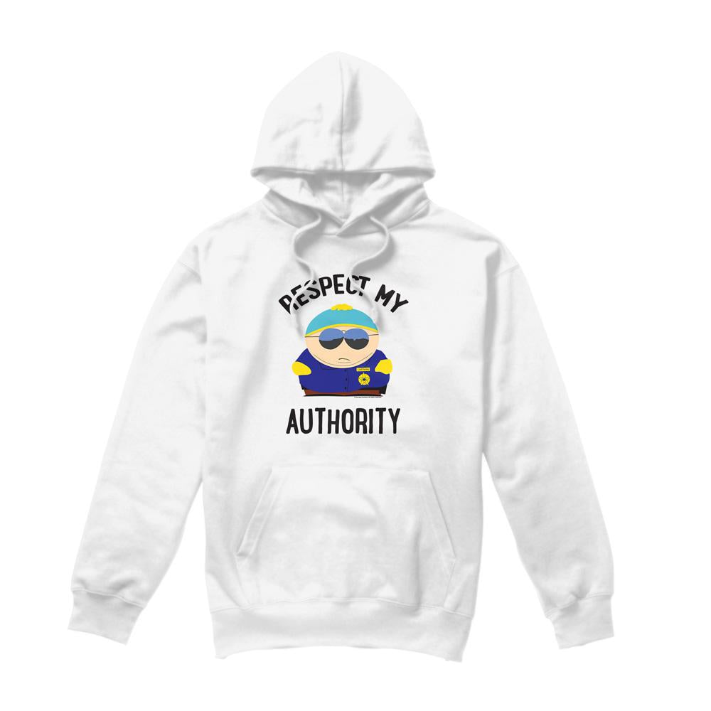 White - Front - South Park Mens Respect Hoodie
