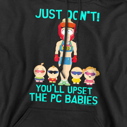 Black - Pack Shot - South Park Mens PC Babies Hoodie