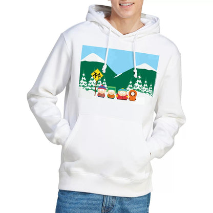 White - Pack Shot - South Park Mens Bus Stop Hoodie