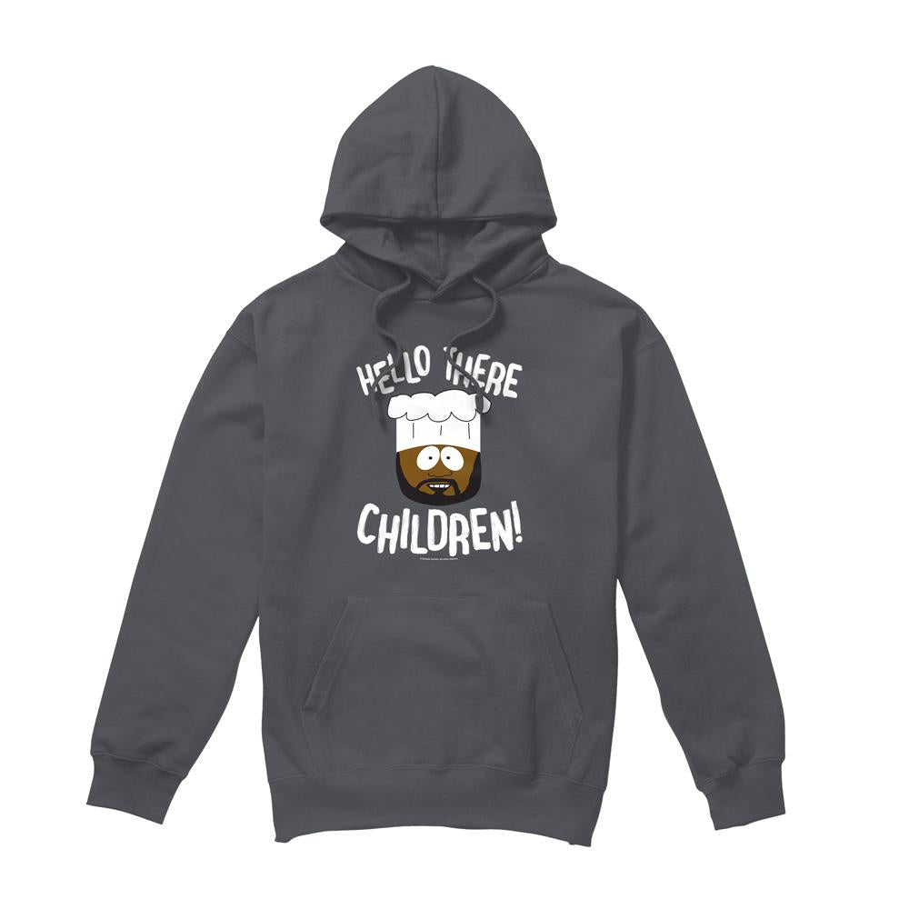 Charcoal - Front - South Park Mens Hello There Children Hoodie
