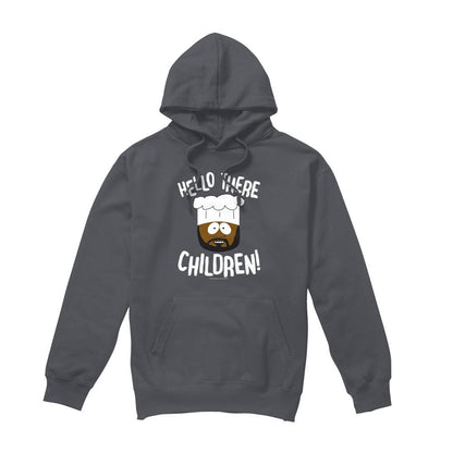 Charcoal - Front - South Park Mens Hello There Children Hoodie