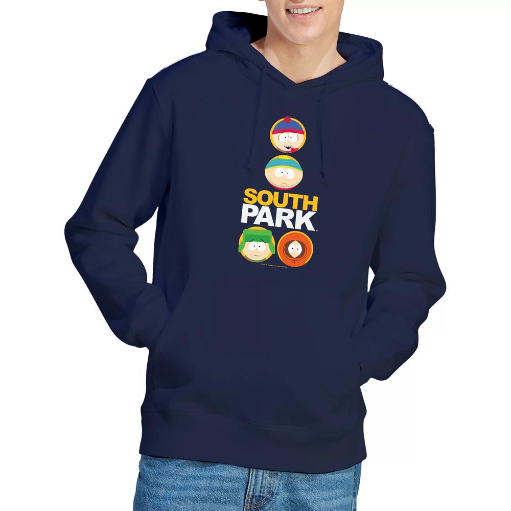 Navy - Lifestyle - South Park Mens Solid Circles Hoodie