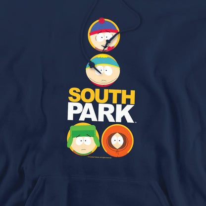 Navy - Pack Shot - South Park Mens Solid Circles Hoodie