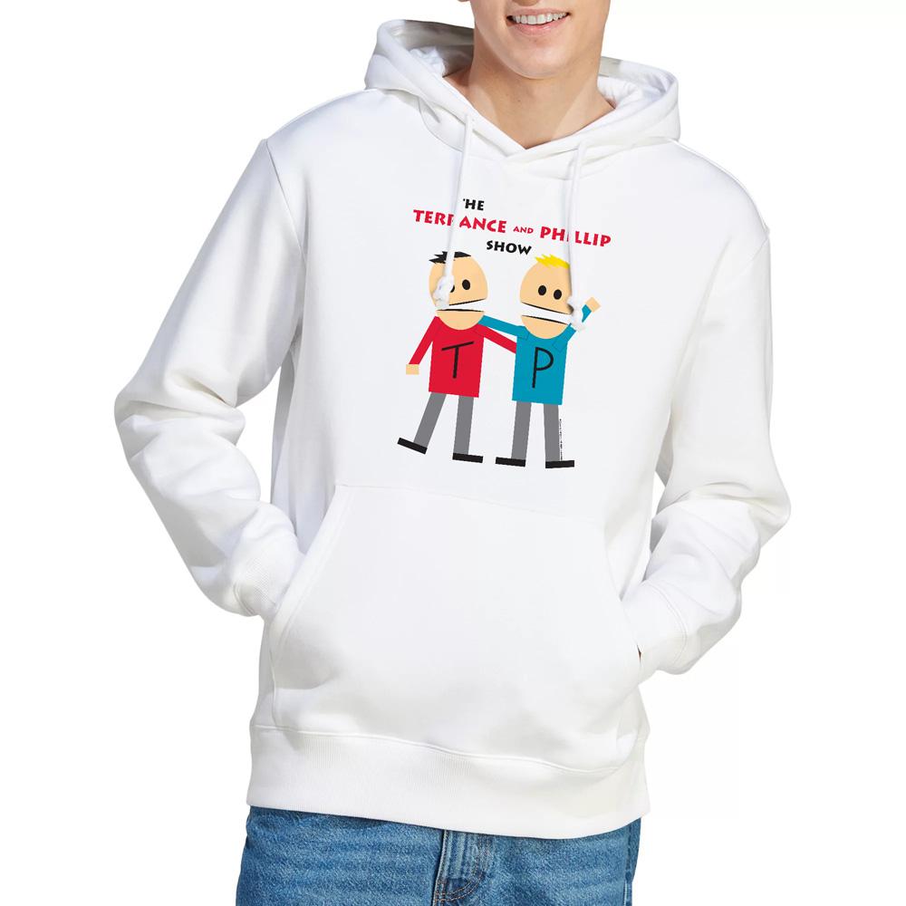 White - Lifestyle - South Park Mens Terrance & Phillip Hoodie