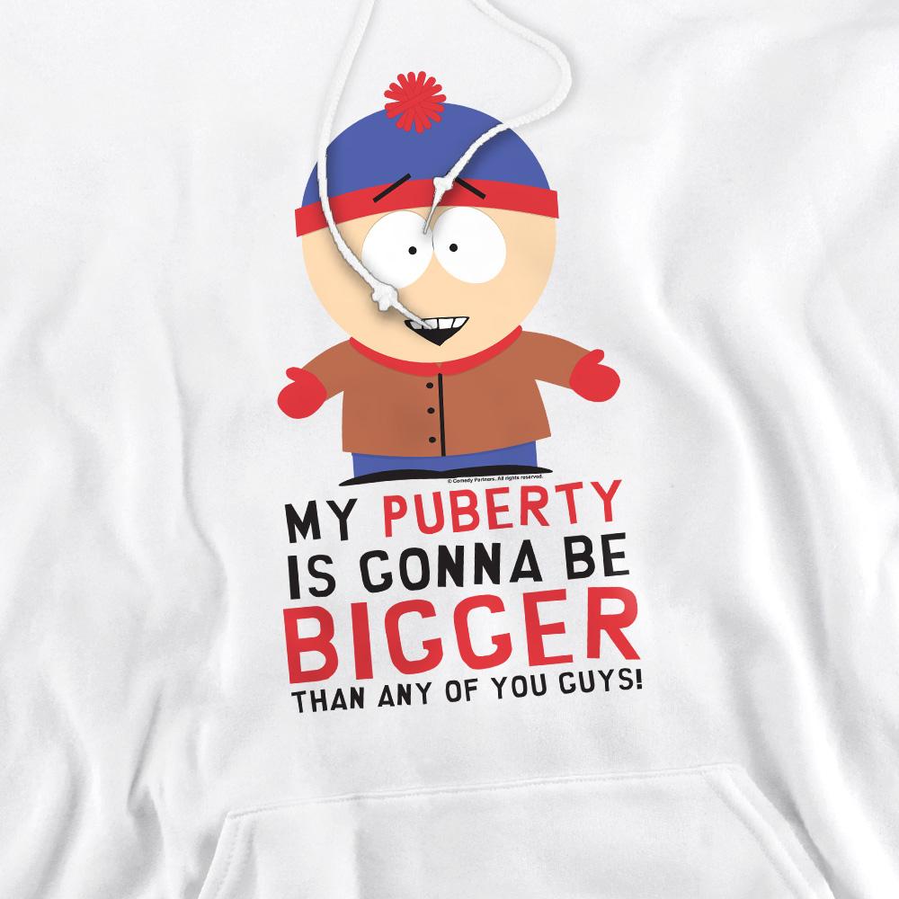 White - Pack Shot - South Park Mens Puberty Hoodie