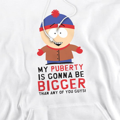 White - Pack Shot - South Park Mens Puberty Hoodie