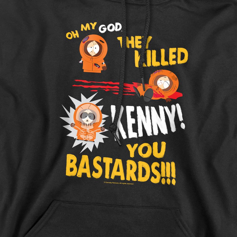 Black - Side - South Park Mens Dead Kenny Hoodie