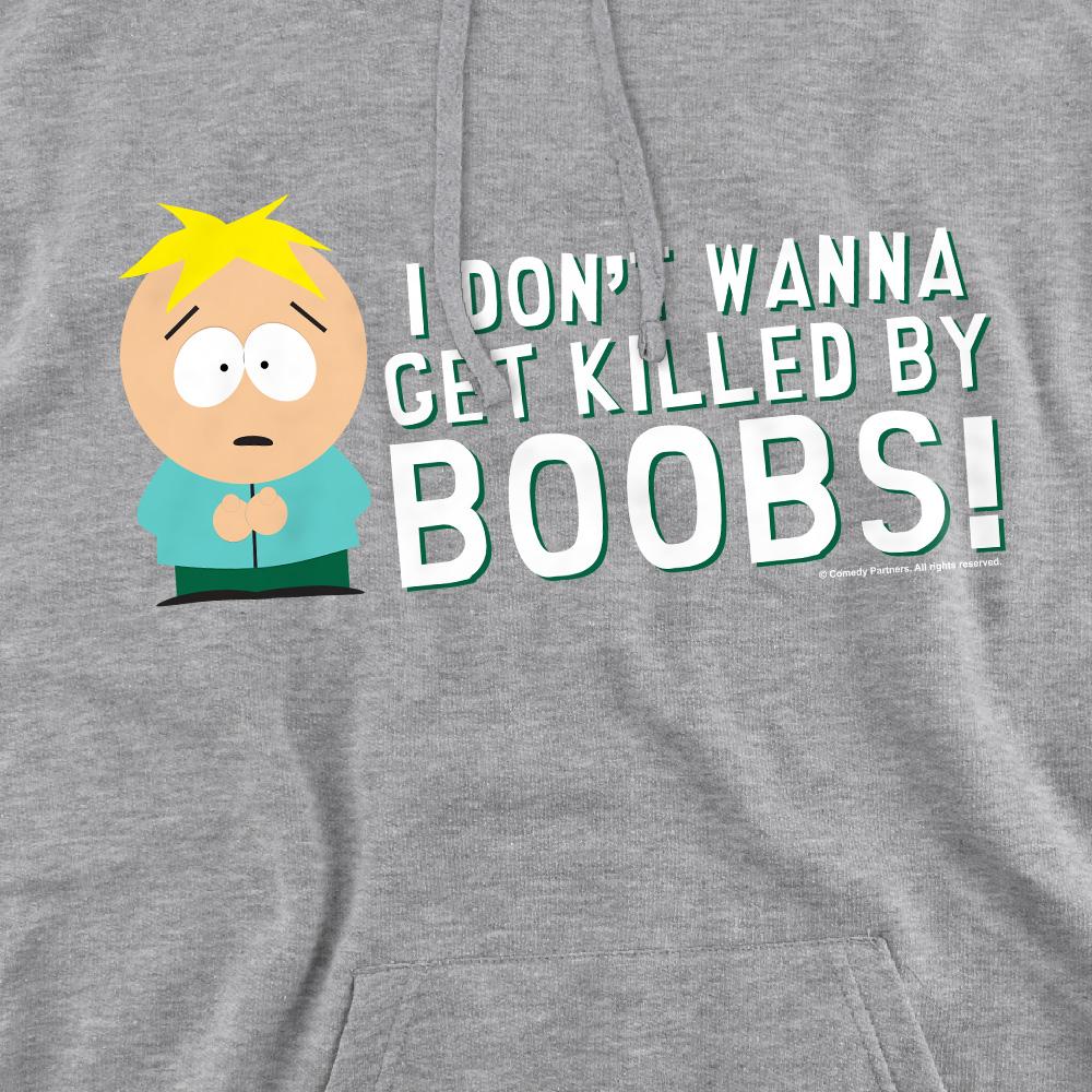 Sport Heather - Pack Shot - South Park Mens Killed By Boobs Hoodie