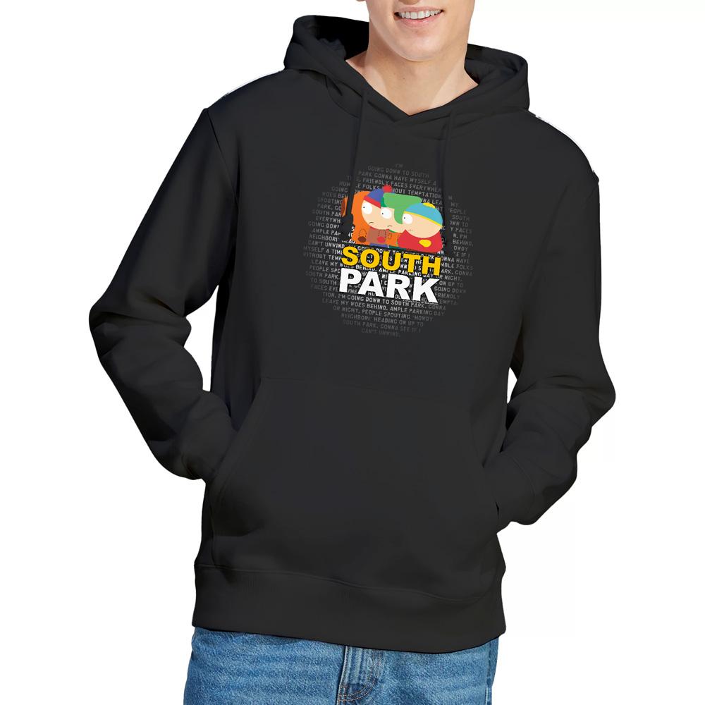 Black - Pack Shot - South Park Mens Lyrics Hoodie