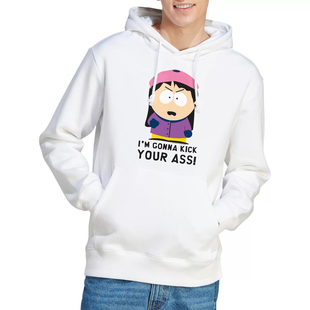 White - Lifestyle - South Park Mens I´m Gonna Kick Your Ass Hoodie