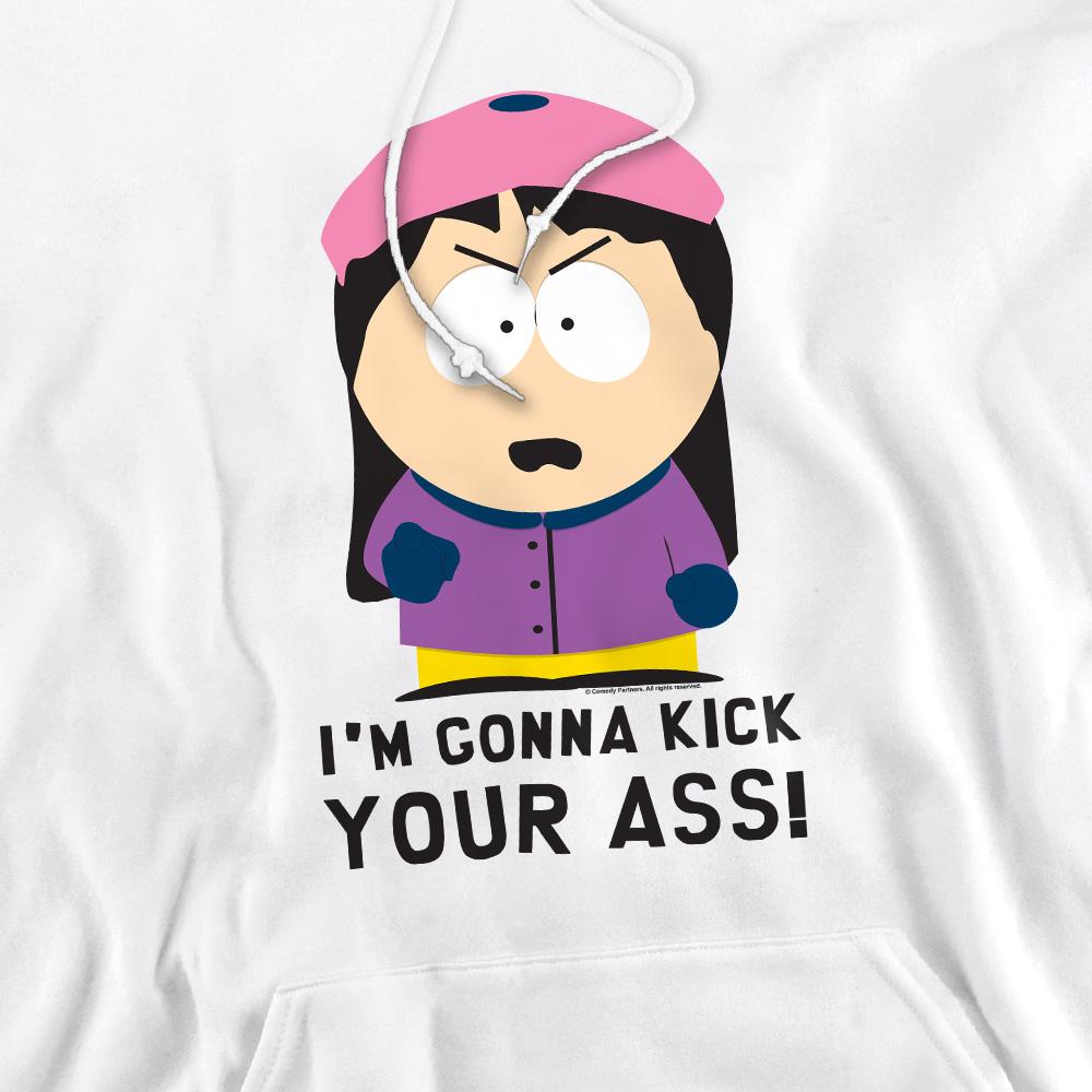 White - Pack Shot - South Park Mens I´m Gonna Kick Your Ass Hoodie