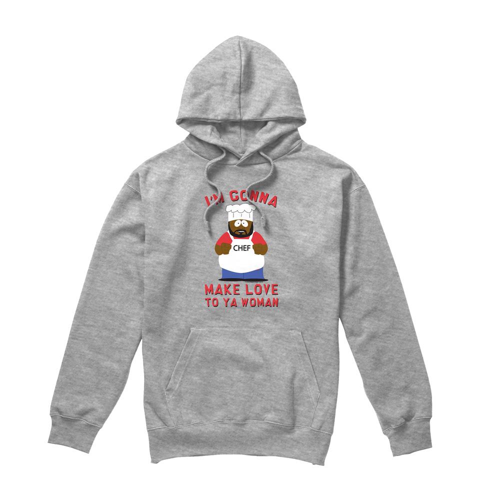 Sport Heather - Front - South Park Mens Make Love Hoodie