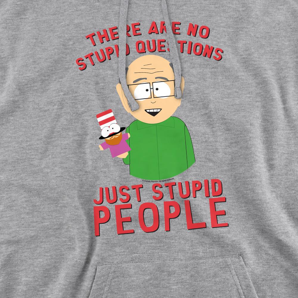 Sport Heather - Pack Shot - South Park Mens No Stupid Questions Hoodie