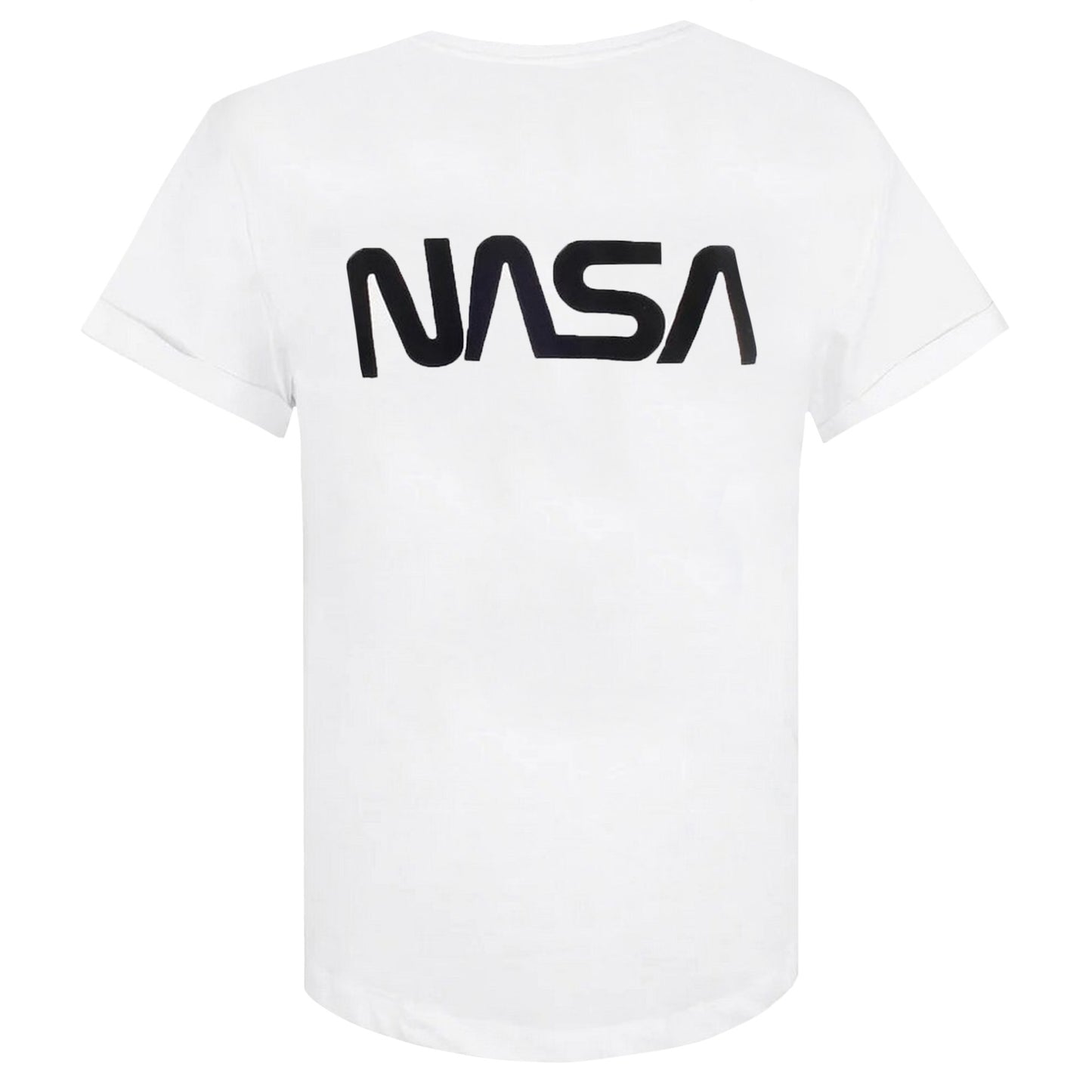 White - Back - NASA Womens-Ladies Circle Logo Nightie