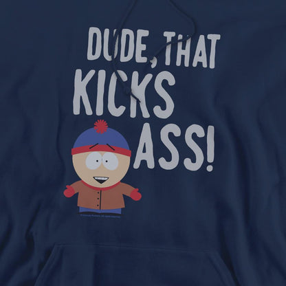 Navy - Pack Shot - South Park Mens Stan Kicks Ass Hoodie