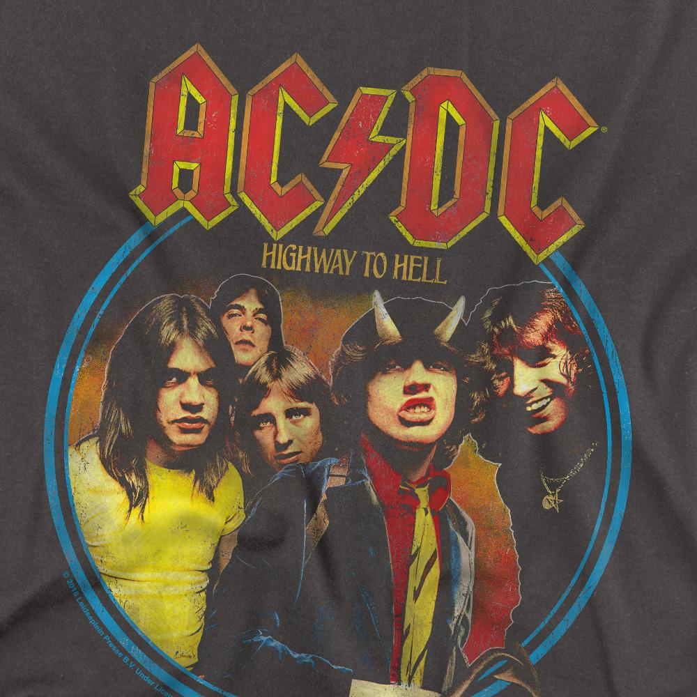 Charcoal - Back - AC-DC Unisex Adult Highway To Hell T-Shirt