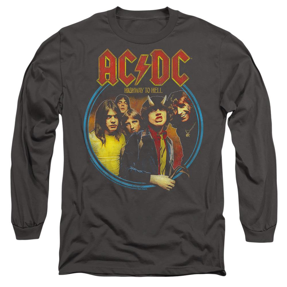 Charcoal - Side - AC-DC Unisex Adult Highway To Hell T-Shirt