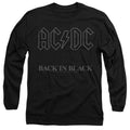Black - Front - AC-DC Unisex Adult Back In Black T-Shirt