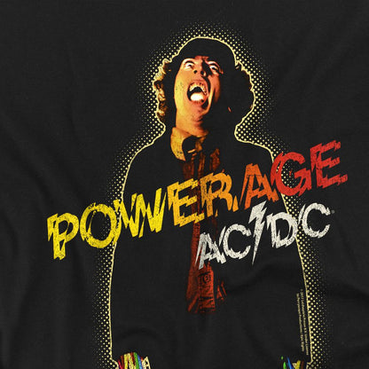 Black - Side - AC-DC Unisex Adult Powerage T-Shirt