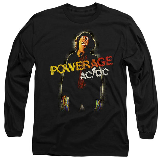 Black - Front - AC-DC Unisex Adult Powerage T-Shirt