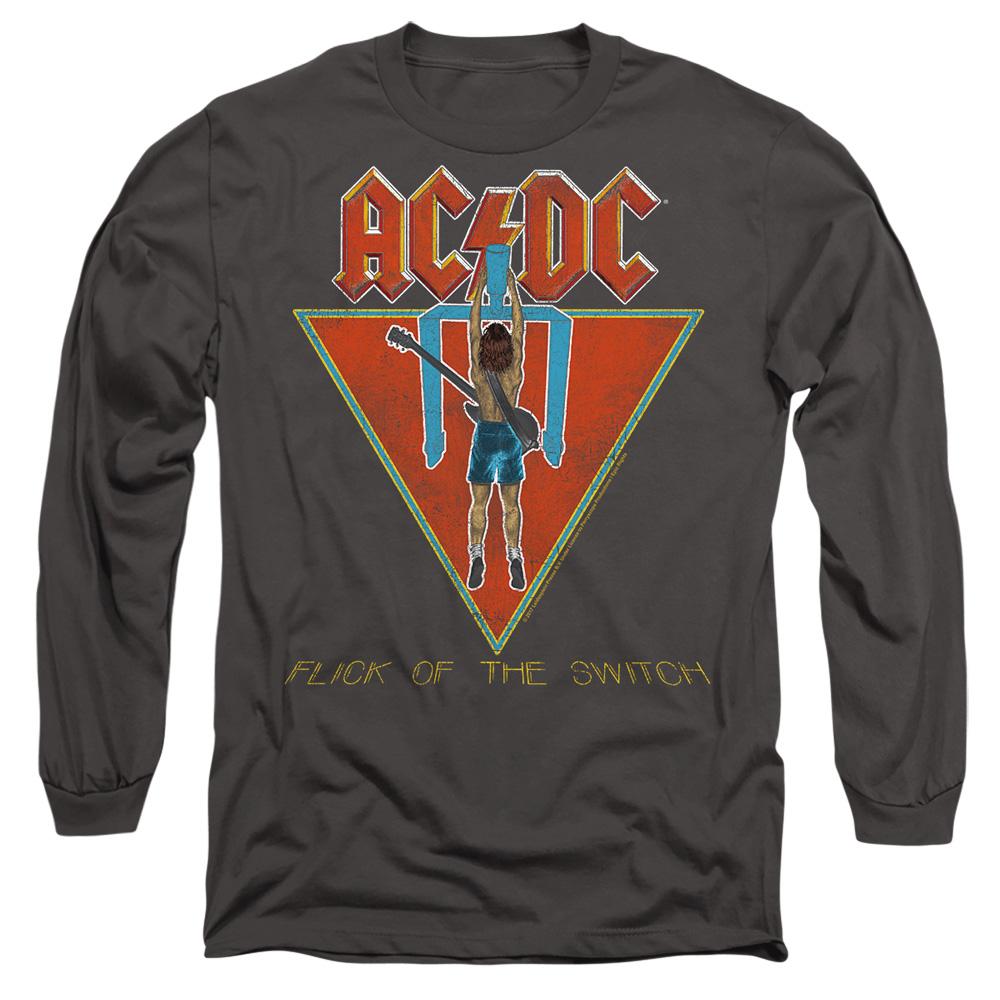 Charcoal - Side - AC-DC Unisex Adult Flick of the Switch T-Shirt