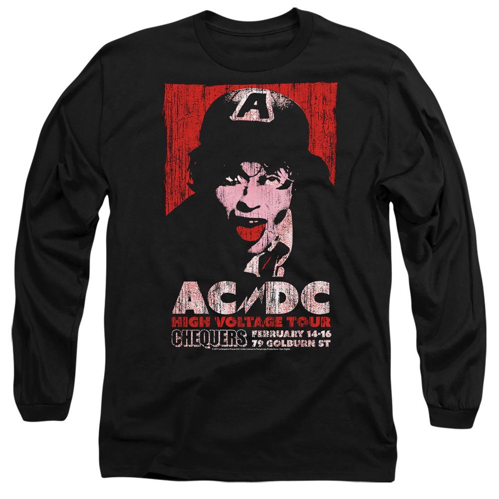Black - Side - AC-DC Unisex Adult High Voltage Live 1975 T-Shirt