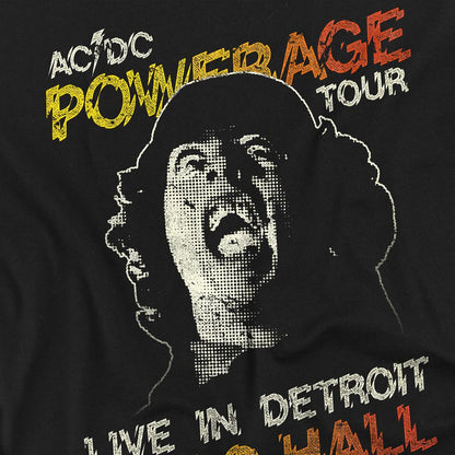Black - Side - AC-DC Unisex Adult Powerage Tour T-Shirt
