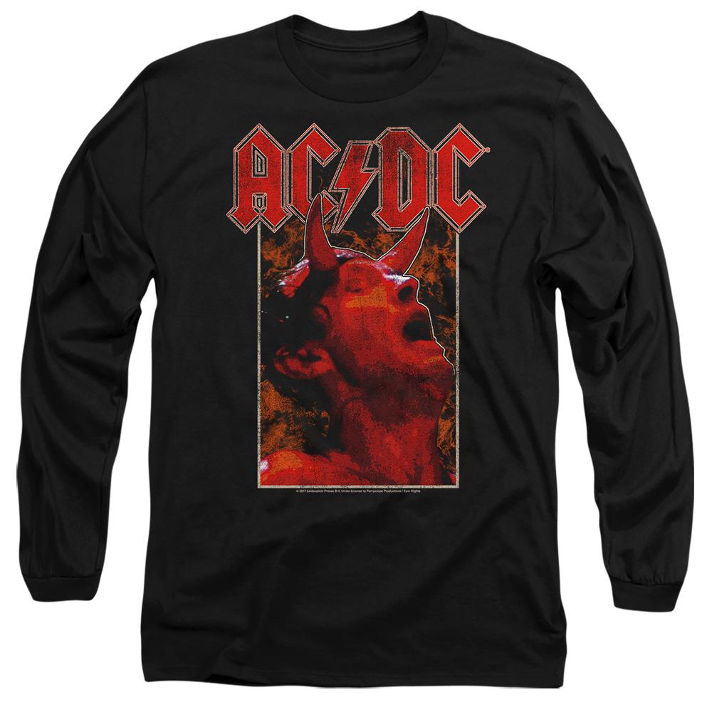 Black - Side - AC-DC Unisex Adult Horns T-Shirt
