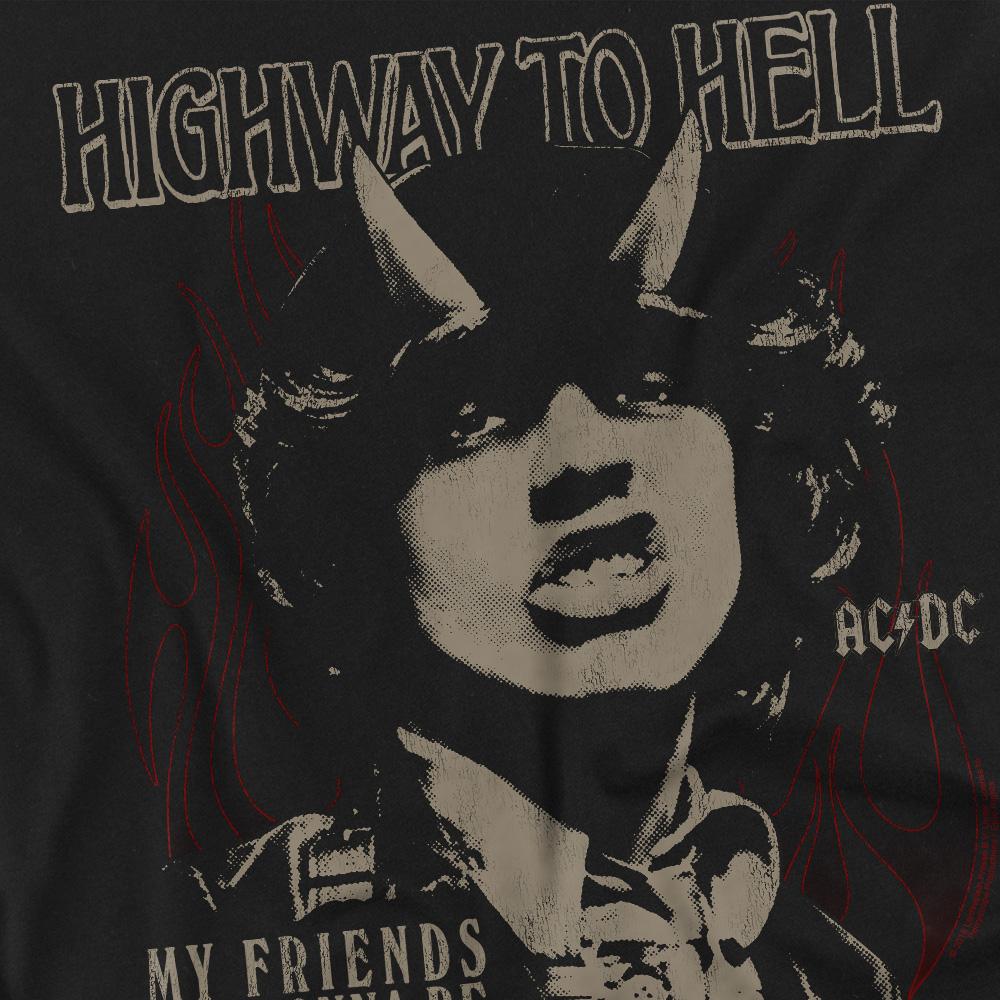 Black - Back - AC-DC Unisex Adult My Friends T-Shirt