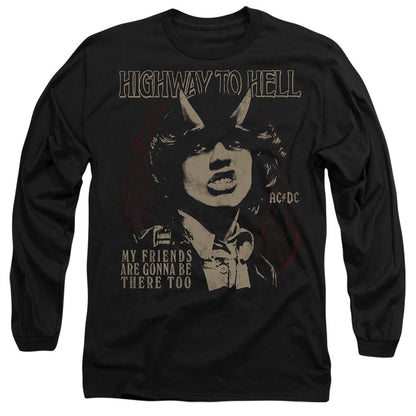 Black - Side - AC-DC Unisex Adult My Friends T-Shirt