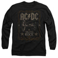 Black - Front - AC-DC Unisex Adult Rock Label T-Shirt
