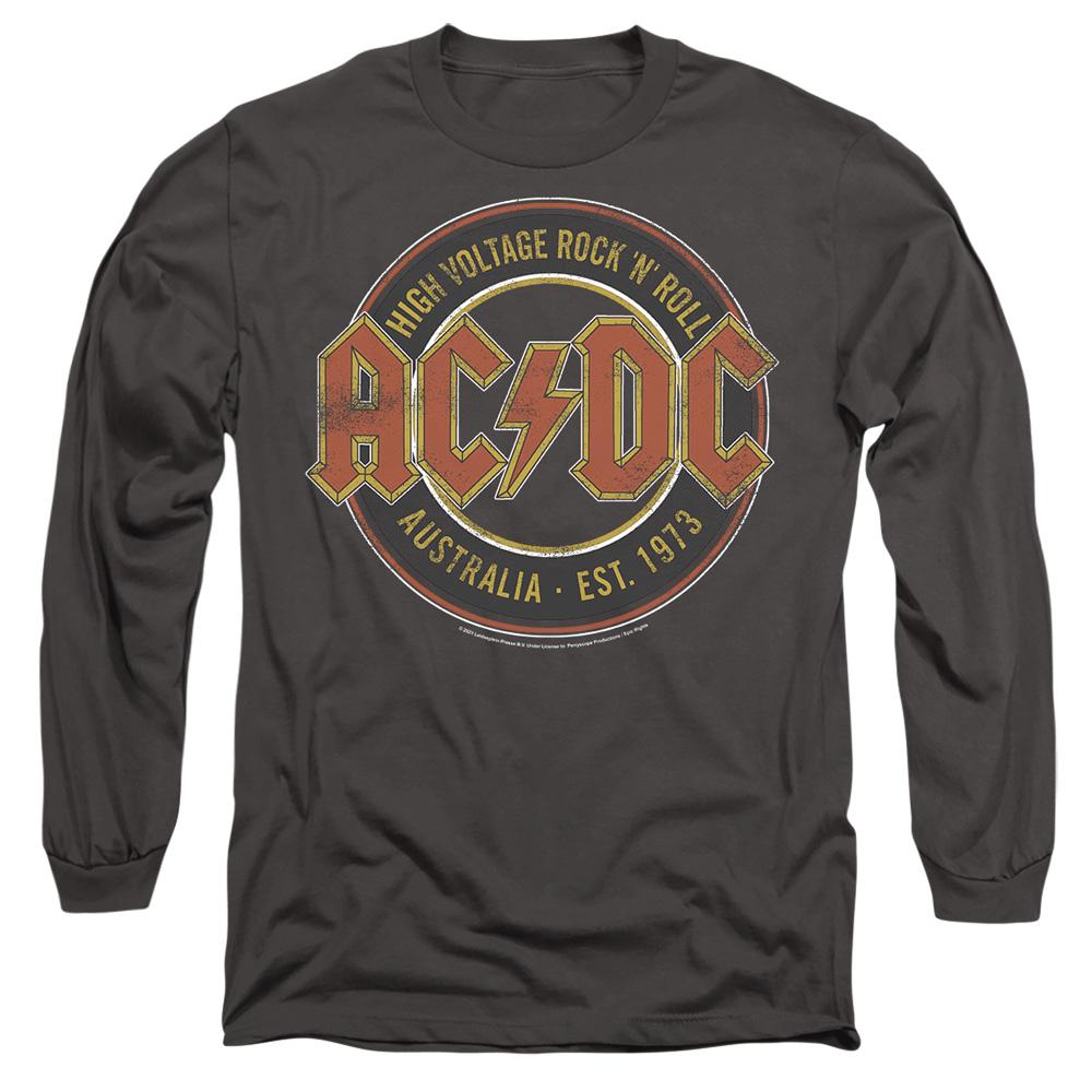 Charcoal - Front - AC-DC Unisex Adult Est. ´73 T-Shirt