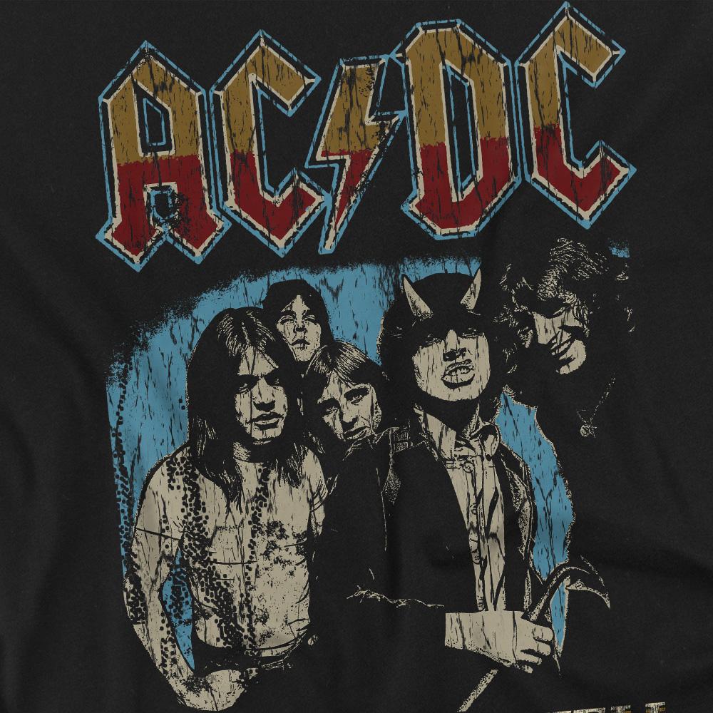 Black - Back - AC-DC Unisex Adult Highway World Tour 79 T-Shirt