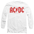 White - Front - AC-DC Unisex Adult Logo T-Shirt