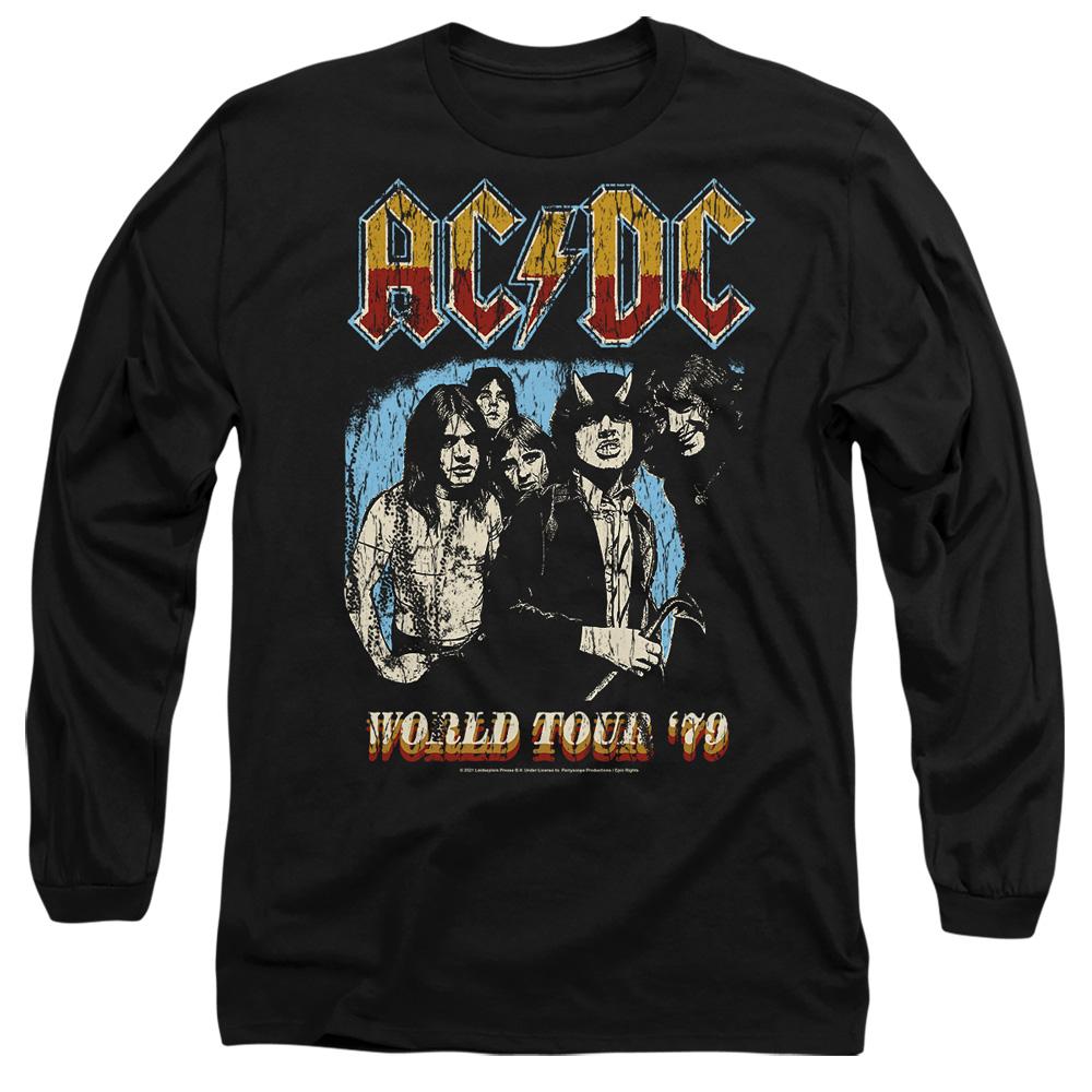 Black - Front - AC-DC Unisex Adult World Tour 79 T-Shirt