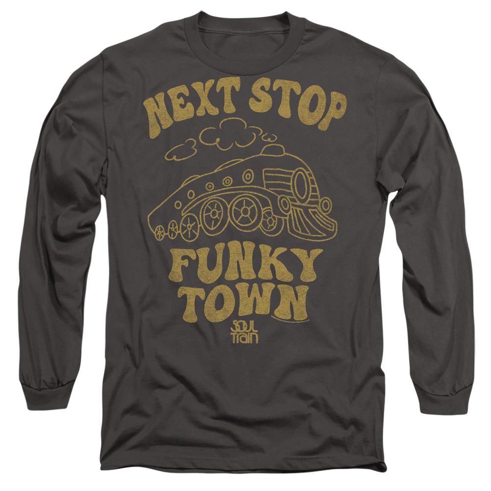 Charcoal - Side - BET Unisex Adult Soul Train Next Stop T-Shirt