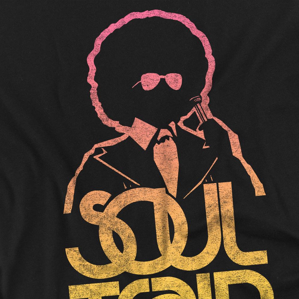 Black - Back - BET Unisex Adult Soul Train The Host T-Shirt