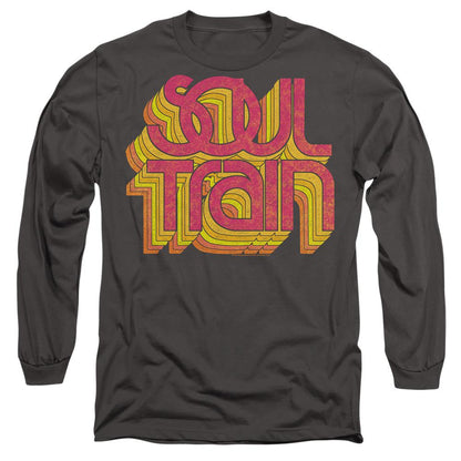 Charcoal - Side - BET Unisex Adult Soul Train Vibing Logo T-Shirt